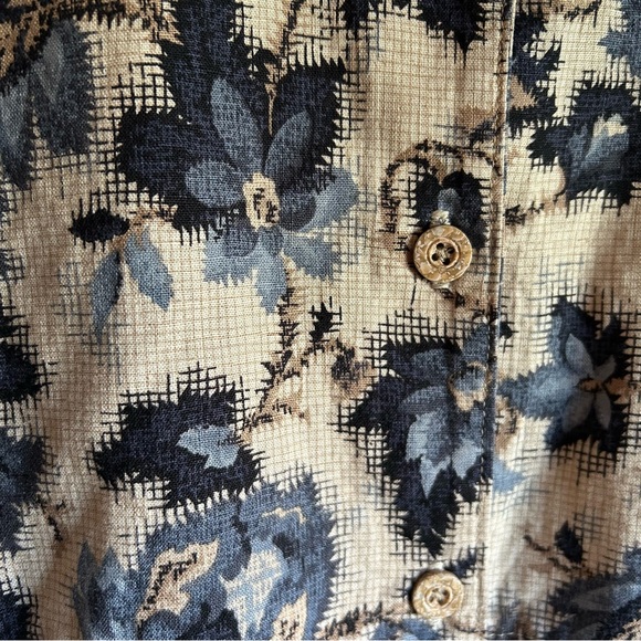 Willowbend Cream Dress with Navy Floral Print - Picture 2 of 9